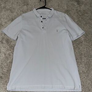 All Saints Gray Polo Shirt Casual Style